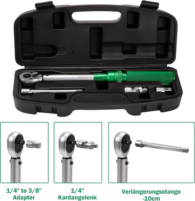 UYECOVE Drehmomentschlüssel Set 4-tlg. (Grün) 4ps-Green Grün, 4ps-Green Grün