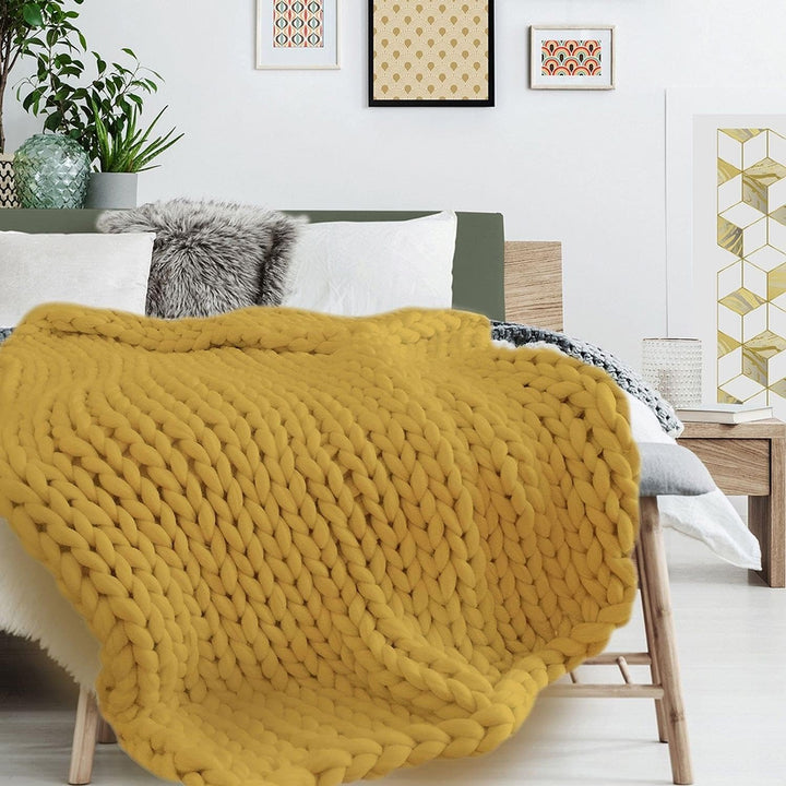 THE HOME DECO FACTORY – Manta, ACR lico, Amarillo, Talla nica, gelb, one Size, CMTX8073