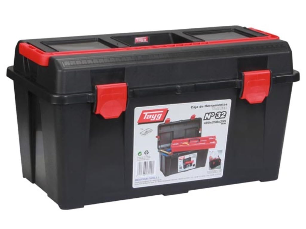 Electraline 132001 Tayg – Werkzeugkasten aus Kunststoff Nr.32 Werkzeugkasten 32, Werkzeugkasten 32