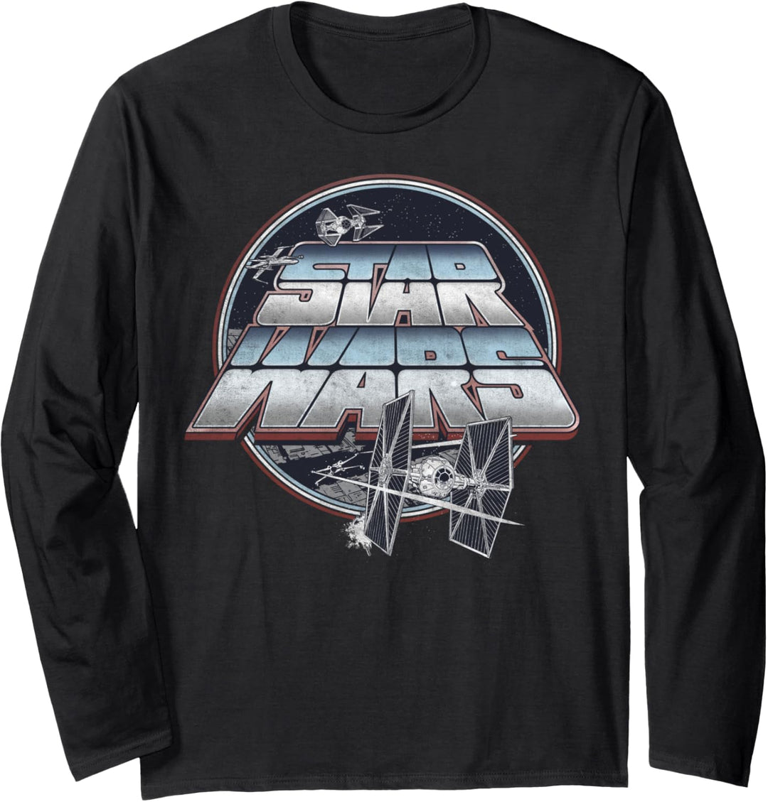 Star Wars Tie Fighter Circle Poster Langarmshirt