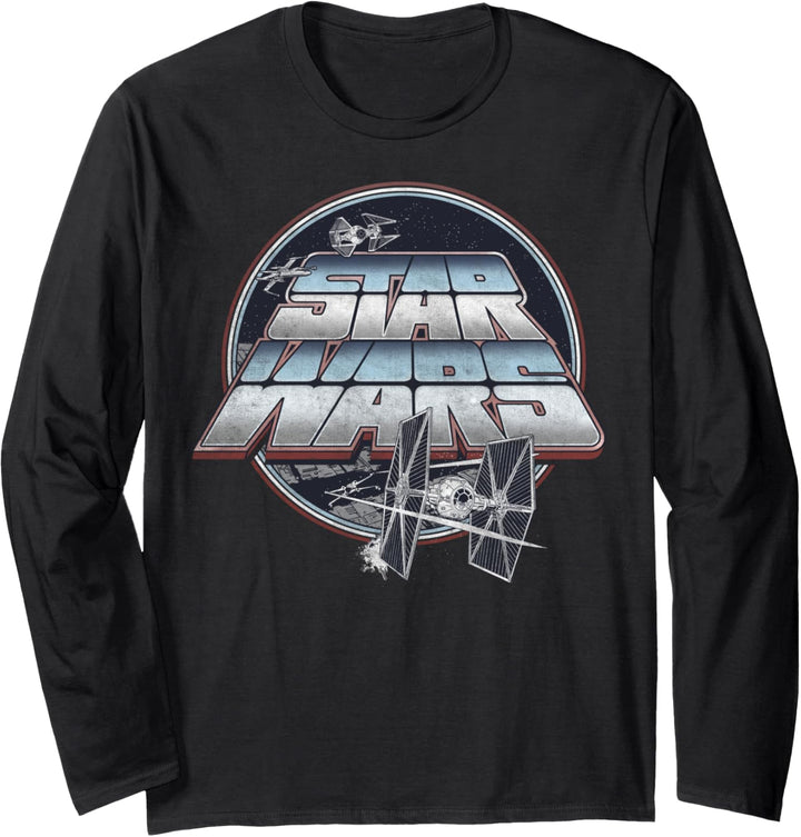 Star Wars Tie Fighter Circle Poster Langarmshirt