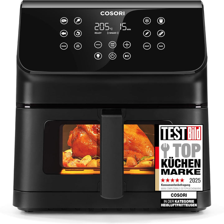 COSORI Heissluftfritteuse mit aktualisierter Rapid Air Technologie,1,4kg, 6,2L, 55% Energieeinsparun