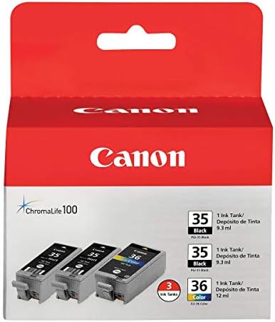 Canon PGI-35 Black Twin & CLI-36 Colour Ink Cartridge Bundle Pack