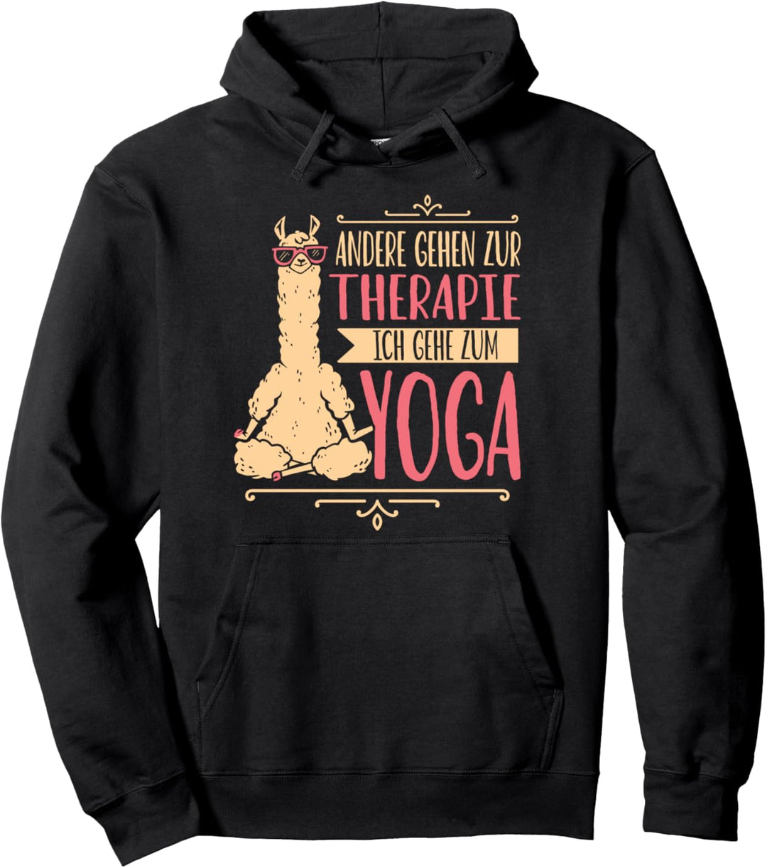 Yoga Alpaka Meditation, Ich gehe zum Yoga Pullover Hoodie