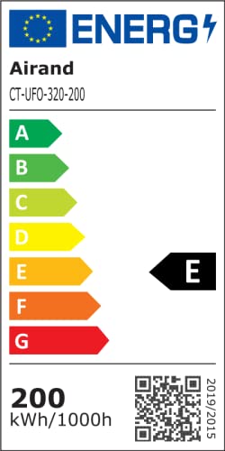 Airand Hallenstrahler LED Hallenbeleuchtung 200W LED Industrielampe UFO 28000LM Hallenleuchte LED We