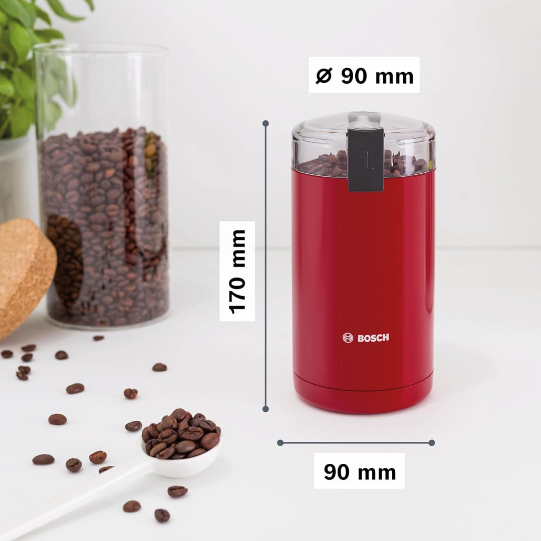 Bosch TSM6A014R Kaffeemühle, Rot Rot Single