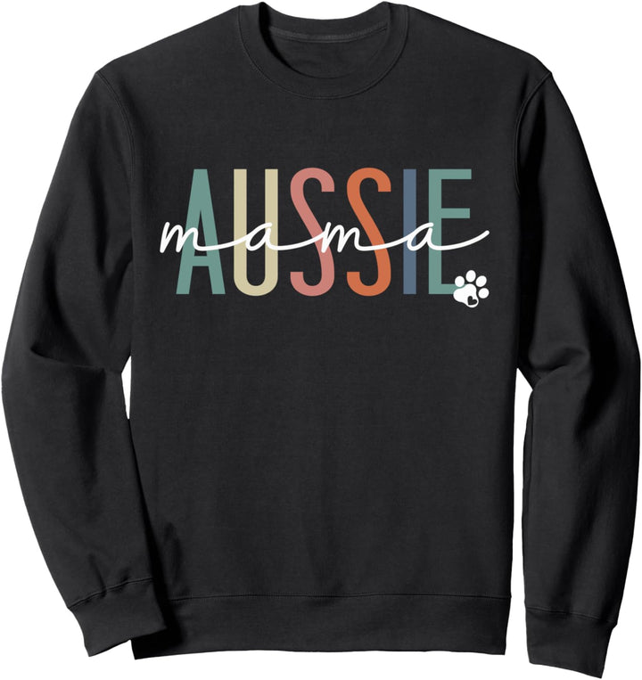 Aussie Mama Australian Shepherd Dog Mom Muttertag Sweatshirt