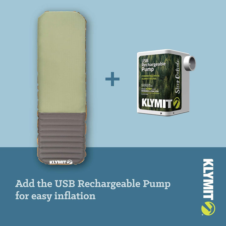 KLYMIT KLYMALOFT Schlafmatte, revolutionäres Air + Schaumstoff-Design, Ultra-dick 12,7 cm, Lofted Me