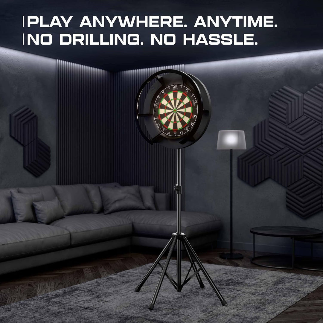 KOTO - Dartsänder, Dartscheibe Ständer, geeignet für Sisal- & elektronische Dartscheiben, zusammenkl