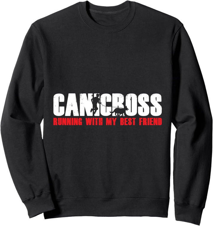 Canicross Running With My Best Friend Laufläufer Sweatshirt