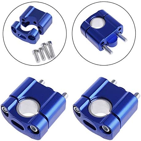 MASO Motorrad Lenker Riser 7/8 '' 22mm & 11/8 '' 28mm Langlebige Aluminiumlegierung Lenker Klemme -