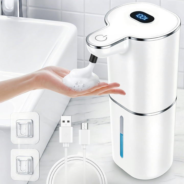 Automatischer Seifenspender, 380ml Elektrischer Seifenspender, weiss