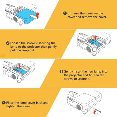 Aimdio Beamer Lampe Ersatzlampe für EPSON ELPLP97 EB-FH52 EB-FH06 EB-U50 EH-TW740 EH-TW750 EH-TW710