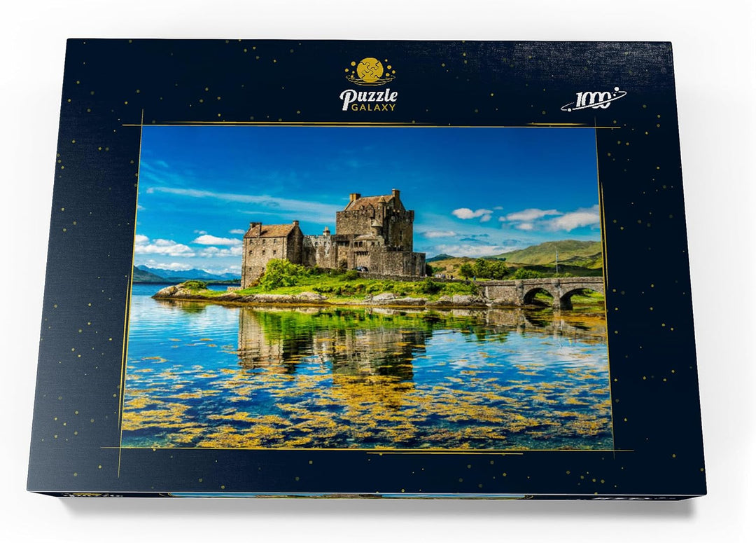 Eilean Donan Castle an einem warmen Sommertag - Dornie, Schottland - Premium 1000 Teile Puzzle - MyP