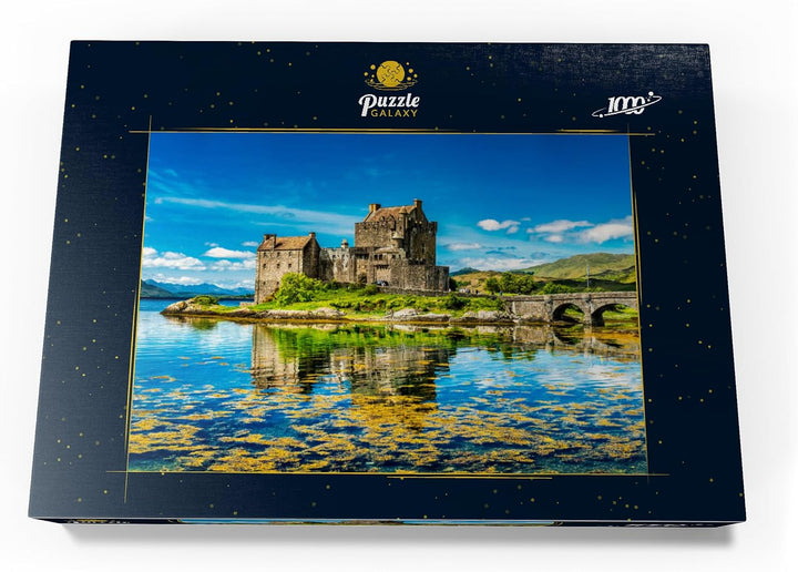 Eilean Donan Castle an einem warmen Sommertag - Dornie, Schottland - Premium 1000 Teile Puzzle - MyP