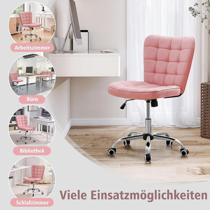 Yaheetech Bürostuhl Schreibtischstuhl Ergonomisch Drehstuhl höhenverstellbar Kosmetikhocker Chefsess