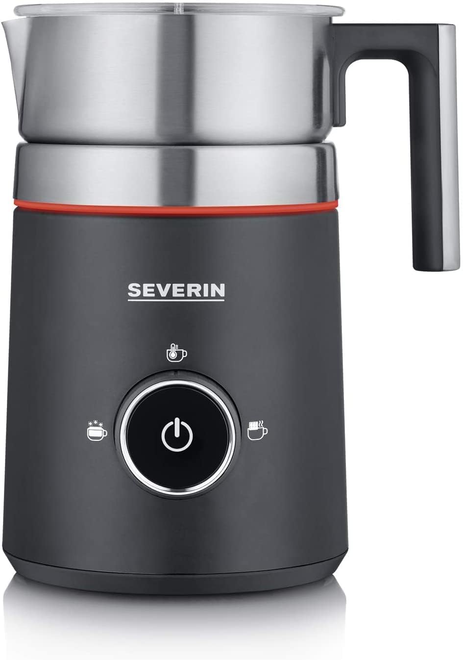 SEVERIN SPUMA 500 Induktions-Milchaufschäumer, elektrischer Milchaufschäumer ohne Anbrennen, spülmas