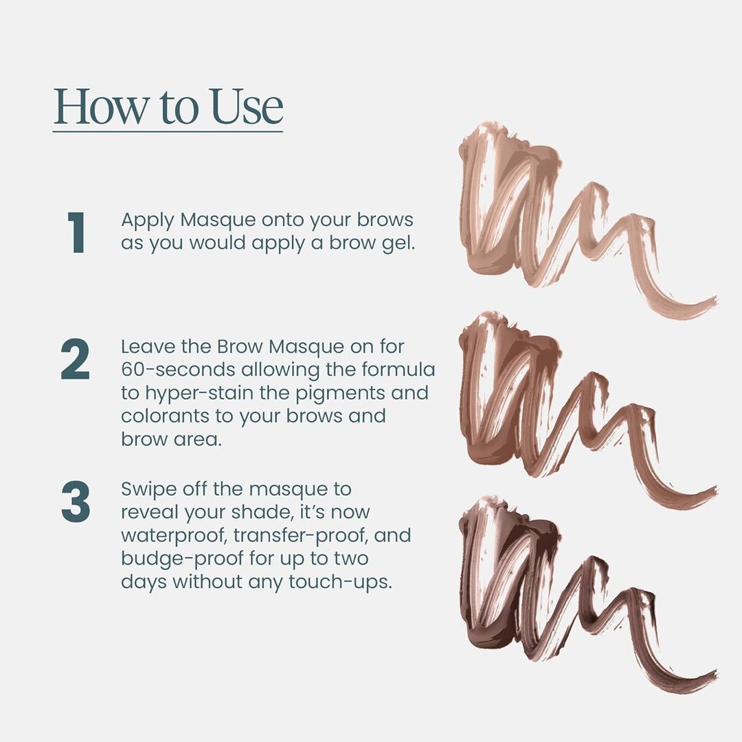 Wonderskin Augenbrauen-Tönung – Wonder Blading Brow Stain & Go Masque, Langlebige Brauen-Tönung, Übe