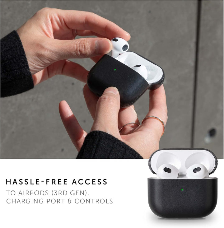 Native Union Ledertasche für AirPods (3rd gen) – Handgefertigte, vollständig verpackte echte italien