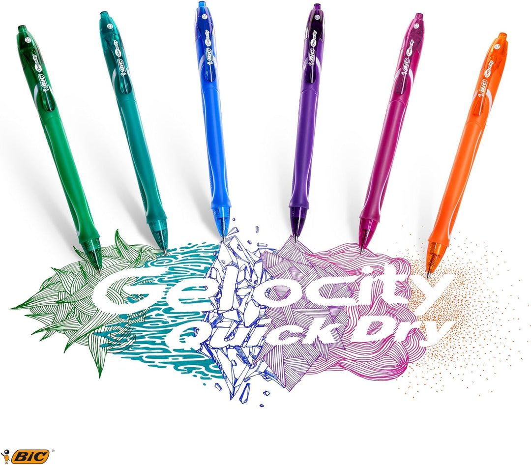 BIC Gel-ocity Quick Dry Gelschreiber, schnell trocknend Pack of 13 farblich sortiert farblich sortie