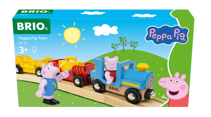 BRIO - Peppa Wutz Zug - Spielzeug-Eisenbahn zur beliebten Kleinkindserie Peppa Wutz - ab 3 Jahren -