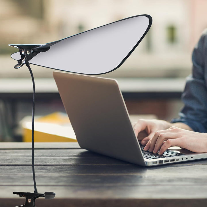2 Stück Laptop Sonnenblende für Arbeiten im Freien,mit flexiblem Clip-Ständer,Wasserdicht, Faltbar,
