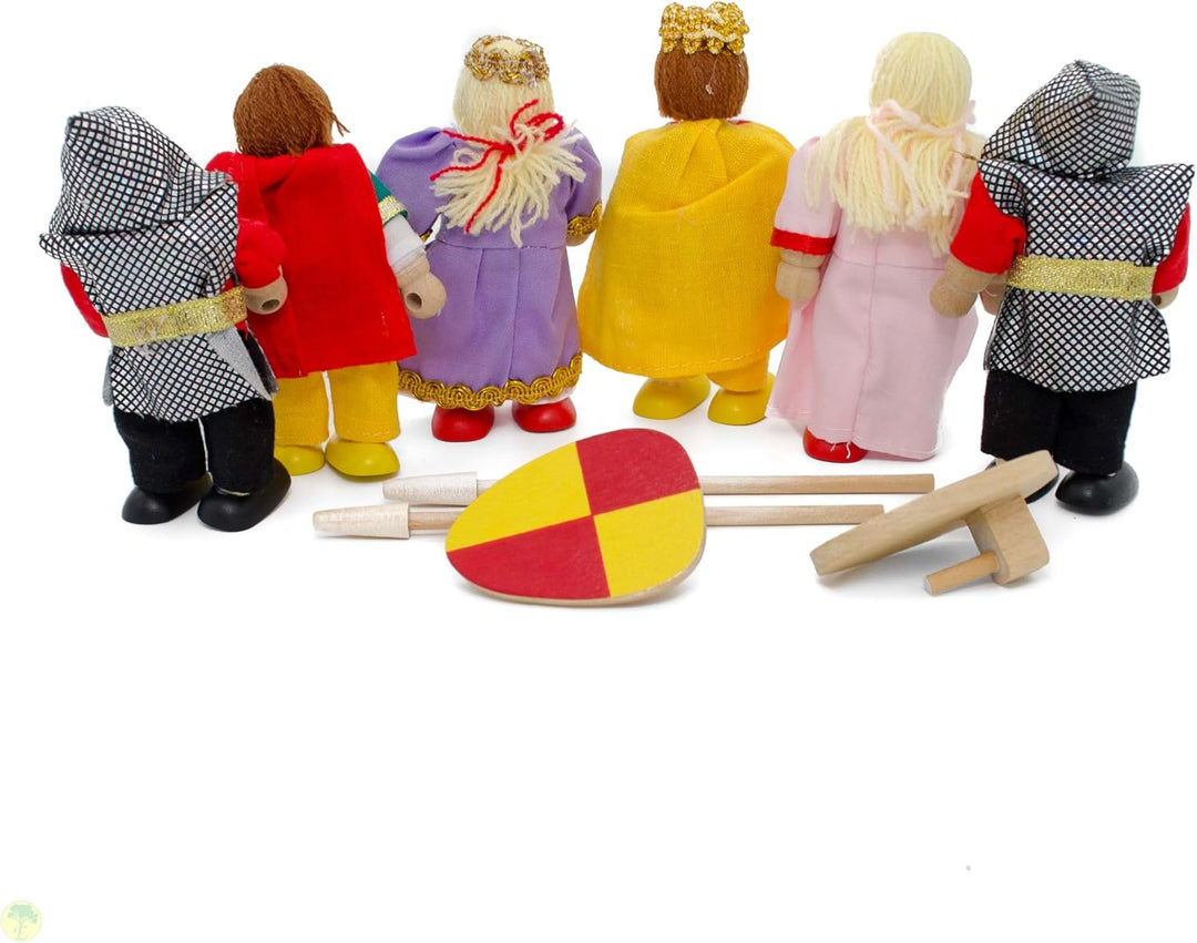 Biegepuppenset 6 Stück Burgleute