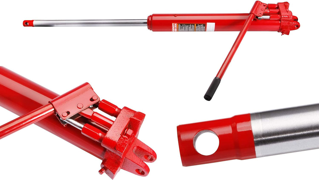 Herkules Werkzeuge Hydraulikzylinder 8t Hub 495mm mit Doppelpumpe Ersatzteil Werkstattkran Wagenhebe