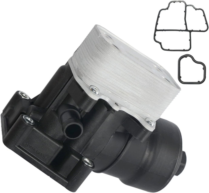 Huiruhy Ölfiltergehäuse Ölfilter Ölkühler Kompatibel mit A3 A4 A6 Q5 TT 1.6 2.0 TDI 03L115389G 03L11