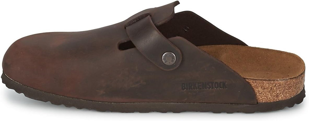 Birkenstock Classic BOSTON Unisex-Erwachsene Clogs 35 EU Schmal Braun Habana, 35 EU Schmal Braun Hab