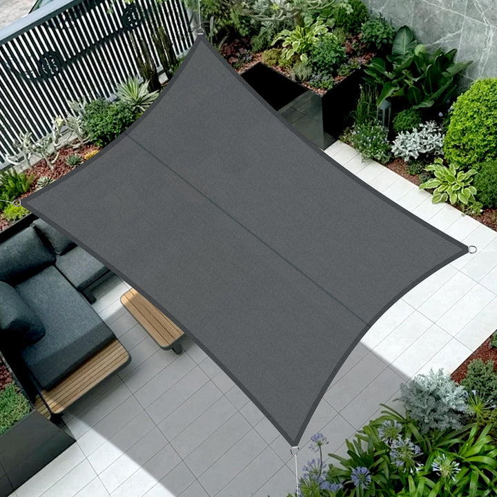 COOL AREA Sonnensegel Wasserdicht Rechteckig 3.5x5m Sonnenschutz UV Schutz Windschutz,Geeignet für A