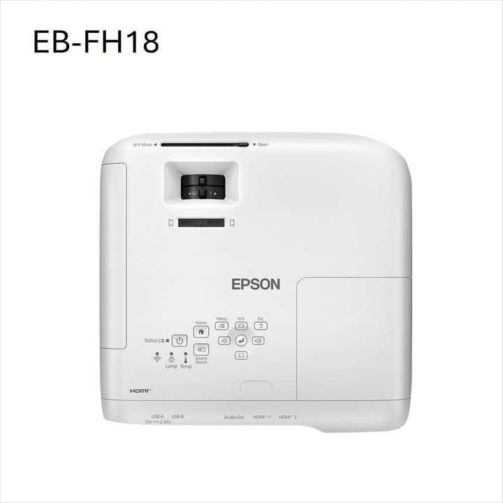 EB-FH18 ist EIN erschwinglicher Full HD-Lampenprojektor mit 2X HDMI-Anschlüssen, WLAN mit Kompatibil