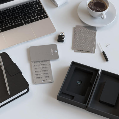 KEYSTONE Crypto Seed Speicher, Crypto Stahl Kapsel Metall Wallet, Cold Speicher Backup, 24 Wörter Bi