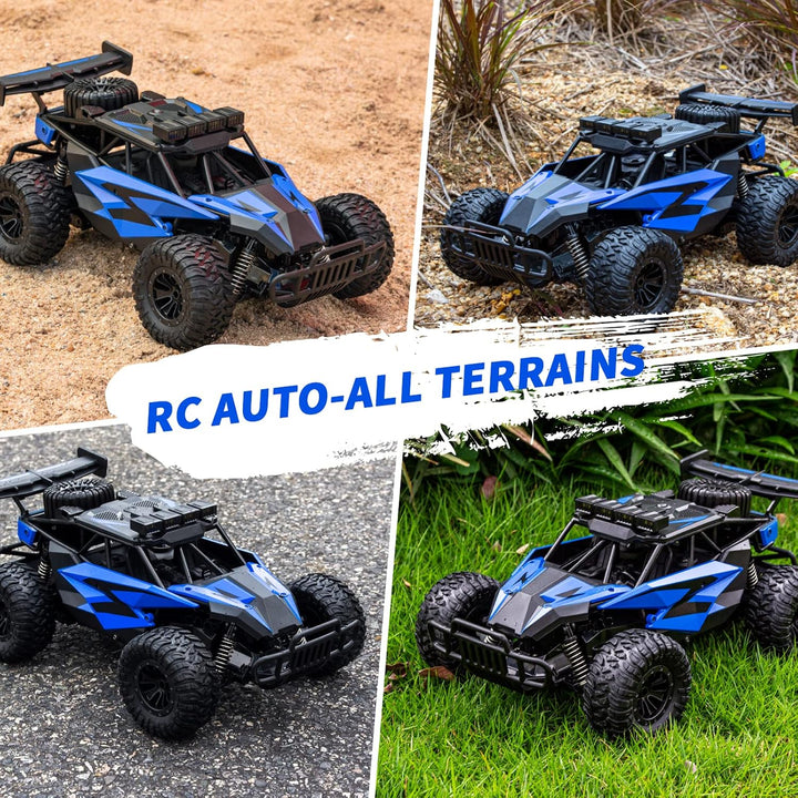 ACAMMZAR AT2 Ferngesteuertes Auto, 1:16 20+Km/h RC Auto 50+min Laufzeit mit 2 Akkus, 2WD 2.4GHz Off-