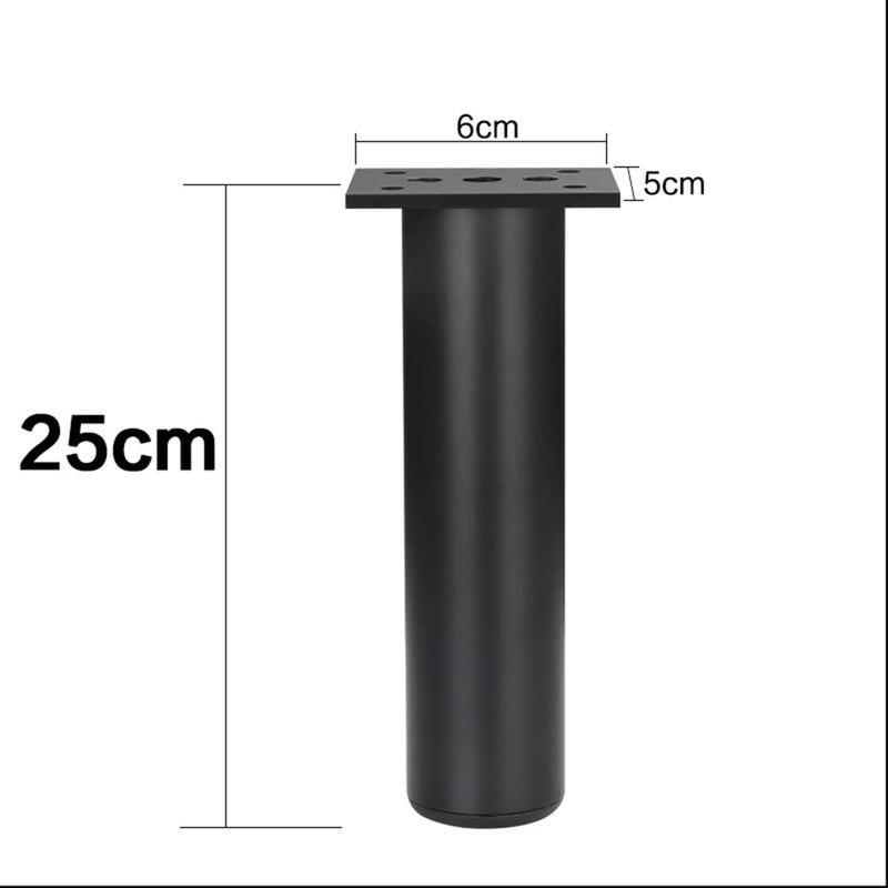 Qrity 250mm Höhe Möbel Beine Schrankfüsse Aluminiumlegierung Küchenfüsse Sofa Füsse Metall Tischbein