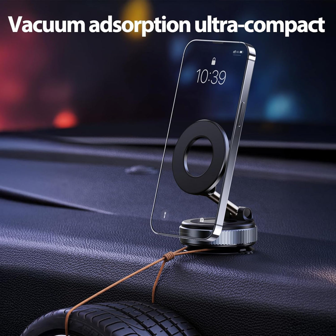 Vakuum Magnetische Handyhalterung fürs Auto, 2025 Vmag-S1, Saugnapf-Handyhalterung 360° drehbar, kla