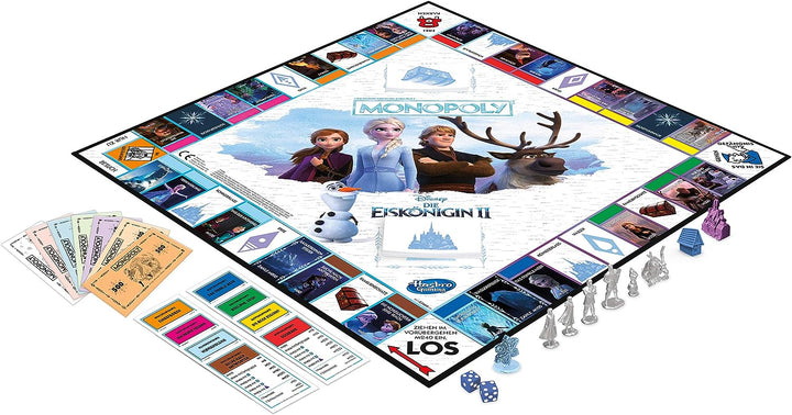 Monopoly Hasbro 61106642 Disney Die Eiskönigin 2, Brettspiel für Kinder ab 8 Jahren Deutschland Mult