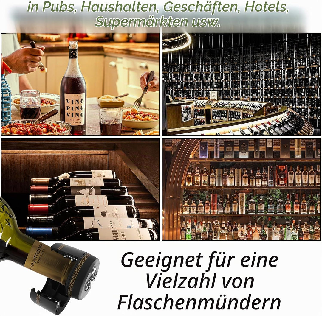 YACSEJAO 2 Stück Weinflaschen-Kombinationsschloss Gin Flasche Rotweinflaschenschloss Wein Digitales