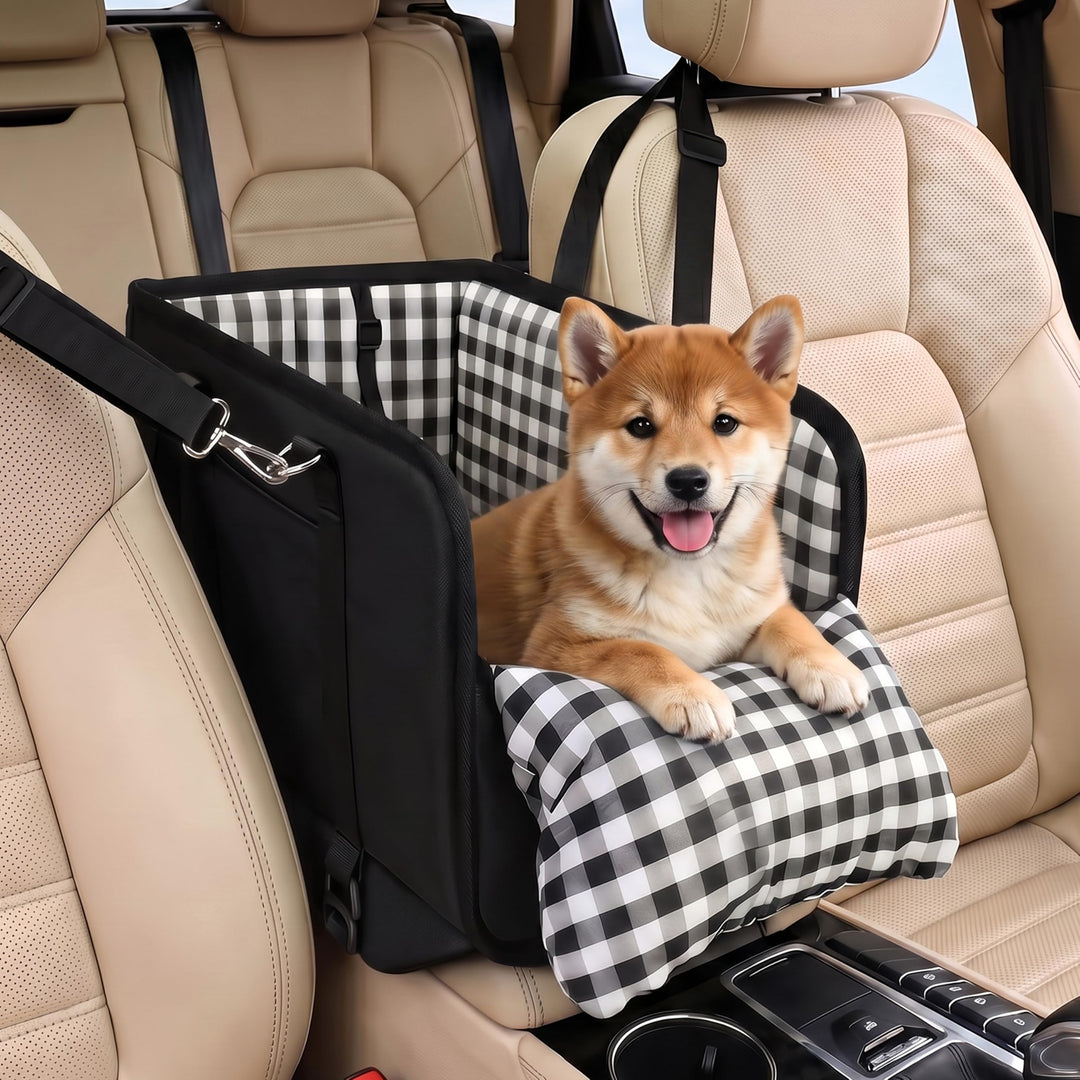 Hundesitz Auto für kleine Hunde – Wasserdichter Mittelkonsole Haustier Autositz Reise Booster Trageb