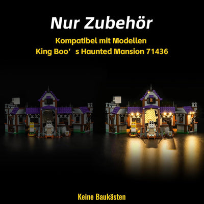 Led Licht Set Kompatibel mit Lego King Boo's Haunted Mansion (Kein Modell), Dekorationsbeleuchtungss