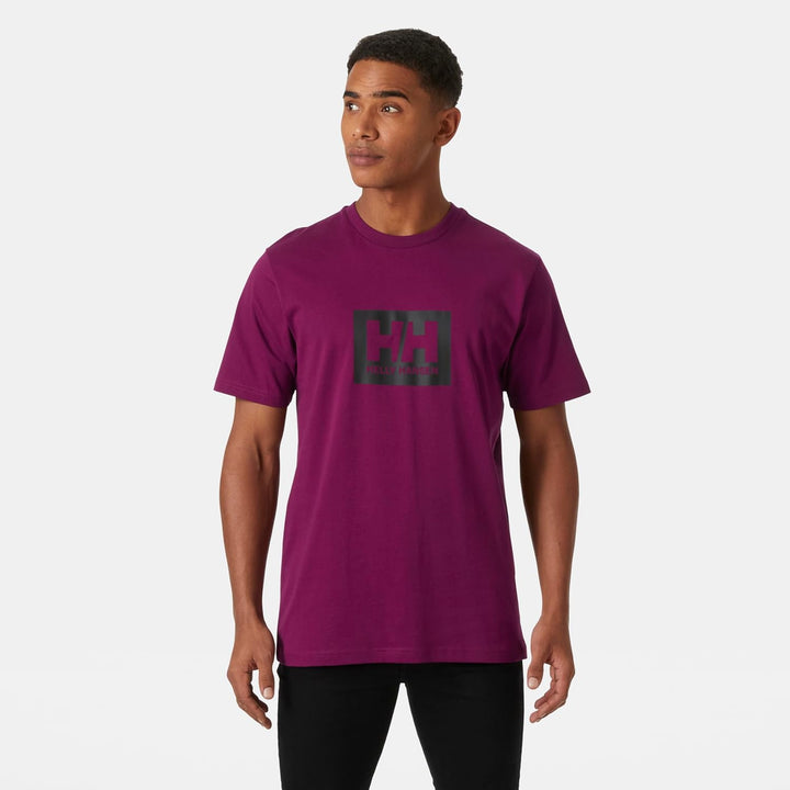 Helly Hansen Herren HH Box T-Shirt XS Dunkles Magenta, XS Dunkles Magenta