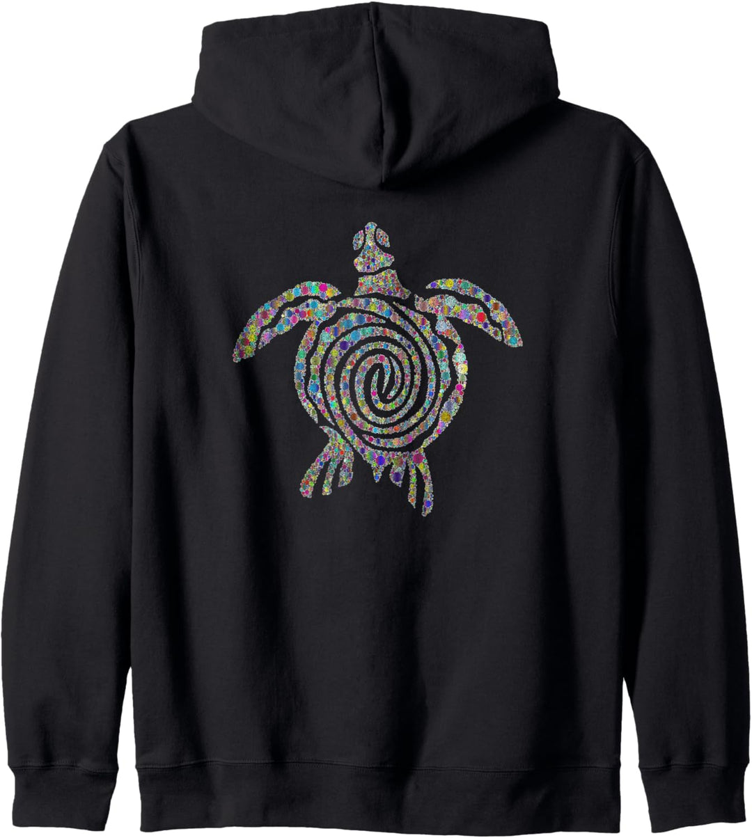 Tribal Sea Turtle Spirit Animal distressed style, color Kapuzenjacke
