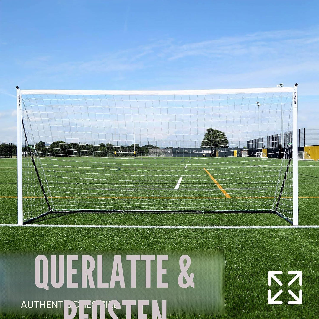 QUICKPLAY Kickster Elite Fussballtore |Super Transportierbar 500 x 200 cm, 500 x 200 cm