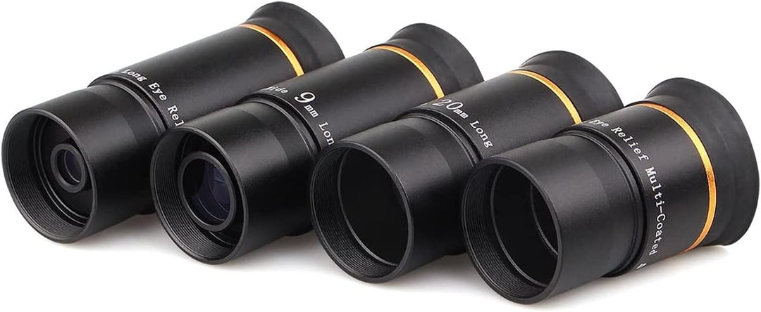 Svbony Okular Set Teleskop,Ultraweitwinkel Okular Set 1.25zoll,66 Grad FMC Okular Kit für Teleskop 6