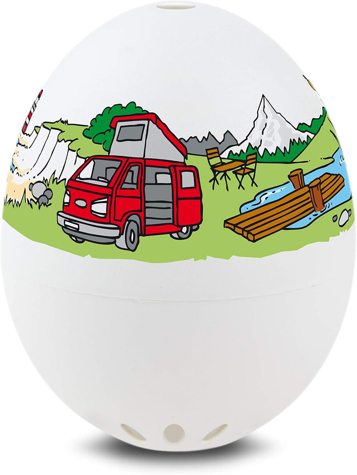 Camping PiepEi - Singende Eieruhr zum Mitkochen - Eierkocher für 3 Härtegrade - Camping Gadget - Lus