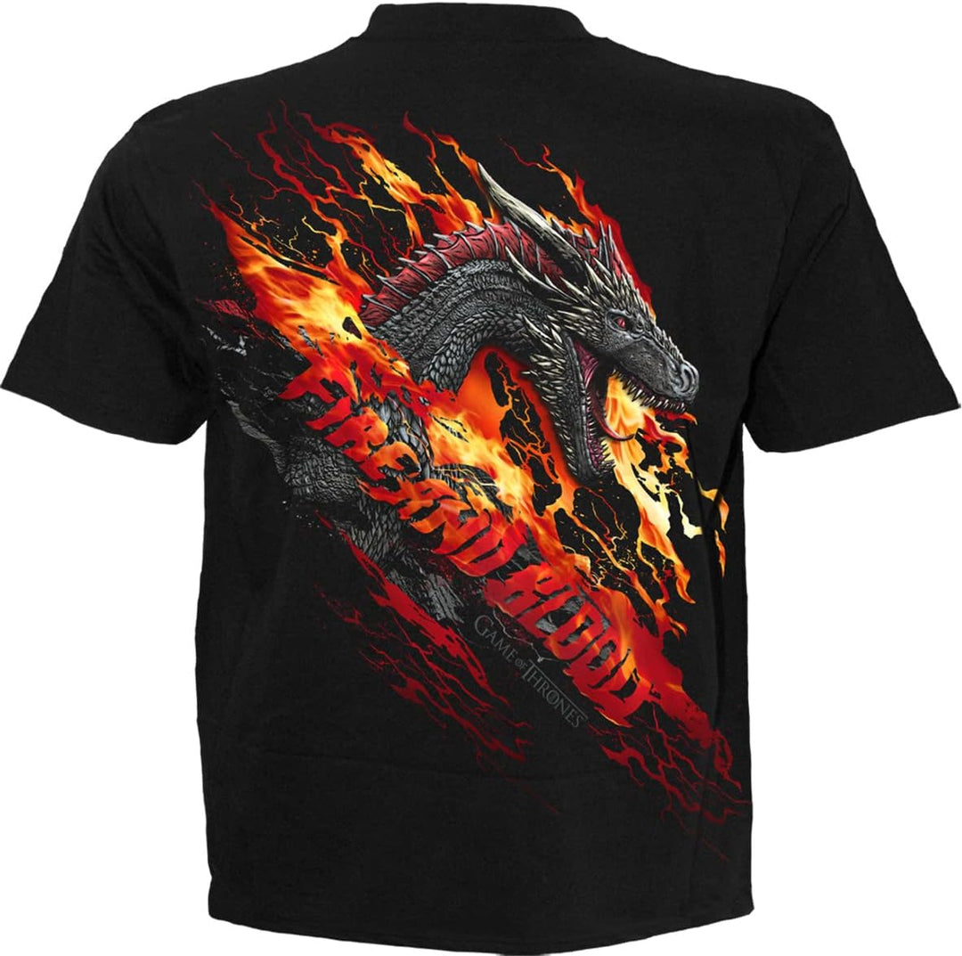 Spiral Herren T-Shirt 4XL Schwarz, 4XL Schwarz