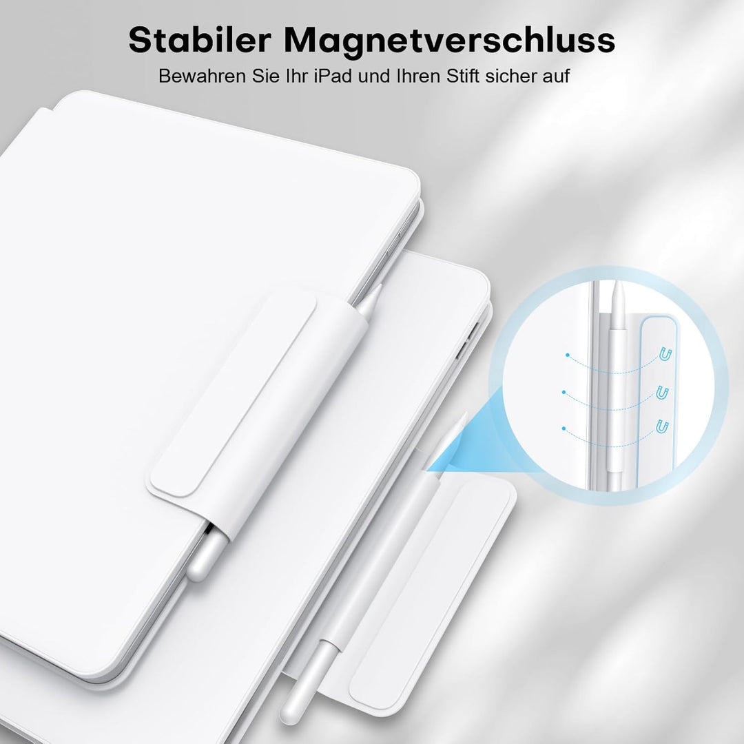 TECURS Hülle Tastatur für iPad Air 13" (M3/M2, 2025/2024), Magic Keyboard für iPad Pro 12.9 (6/5/4/3