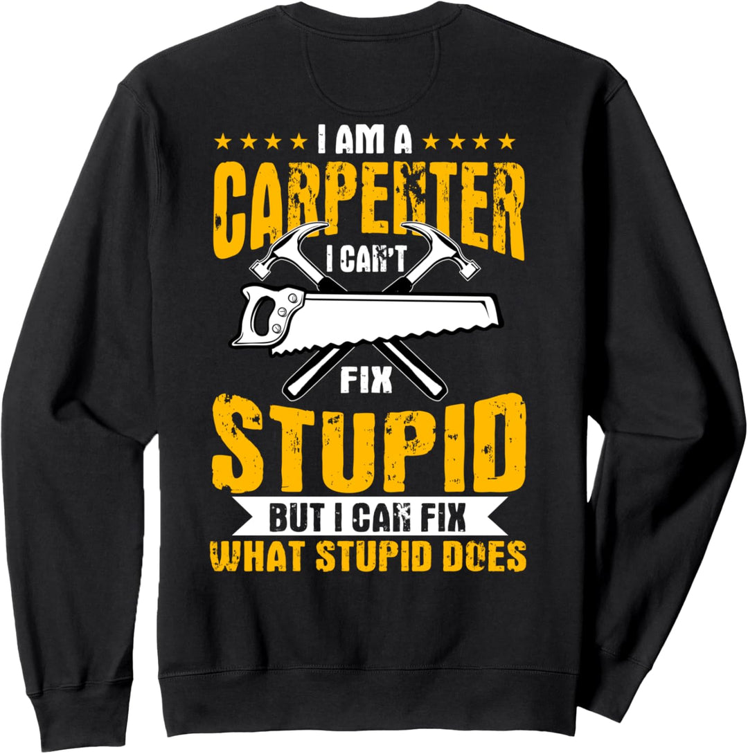 Zimmermann Geschenke Design auf der Rückseite der Kleidung Sweatshirt