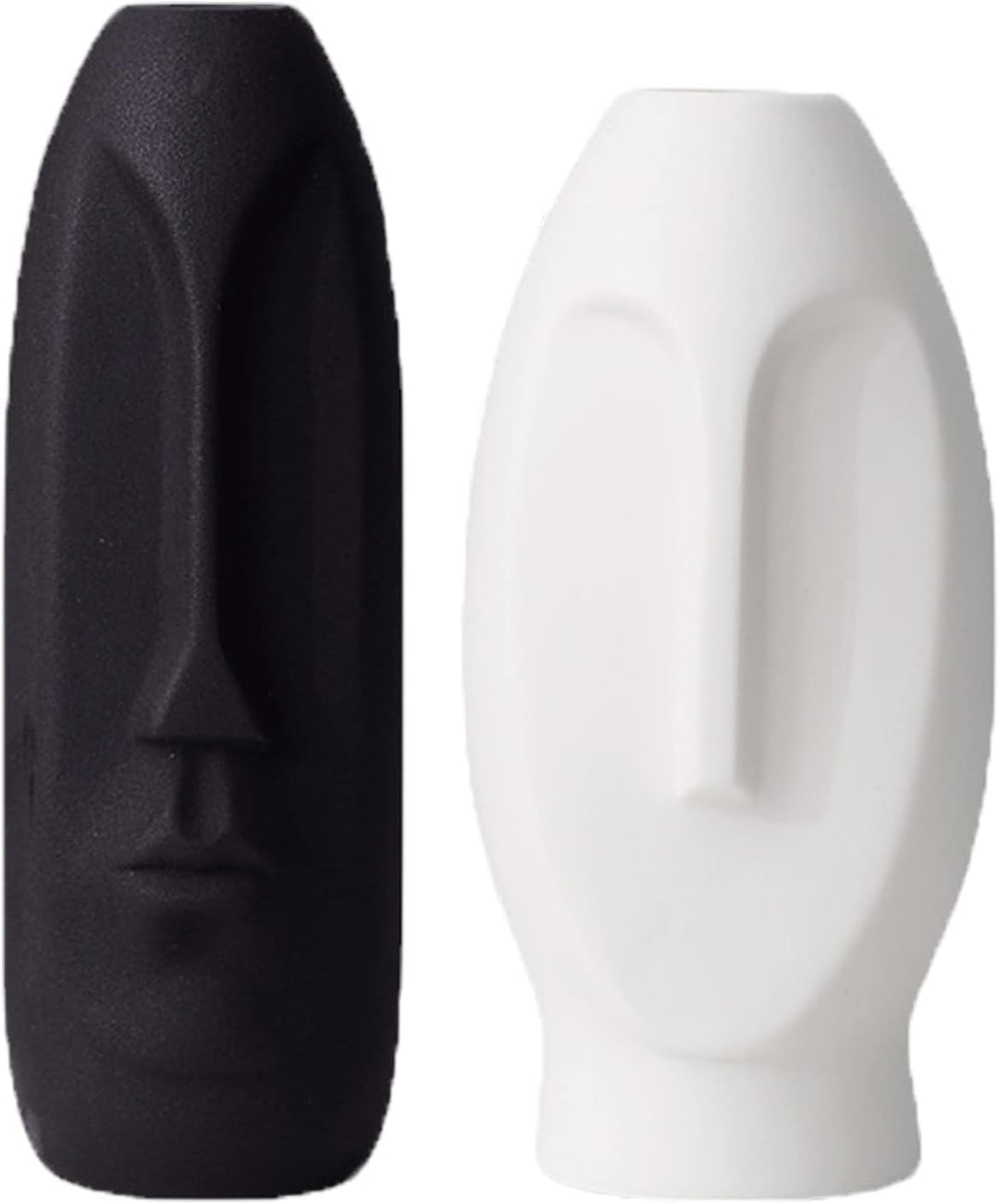 2er-Set Moderne Gesichts Blumenvase, Minimalism Abstrakte Vasen mit Gesichtsgestaltung, Dekorative m