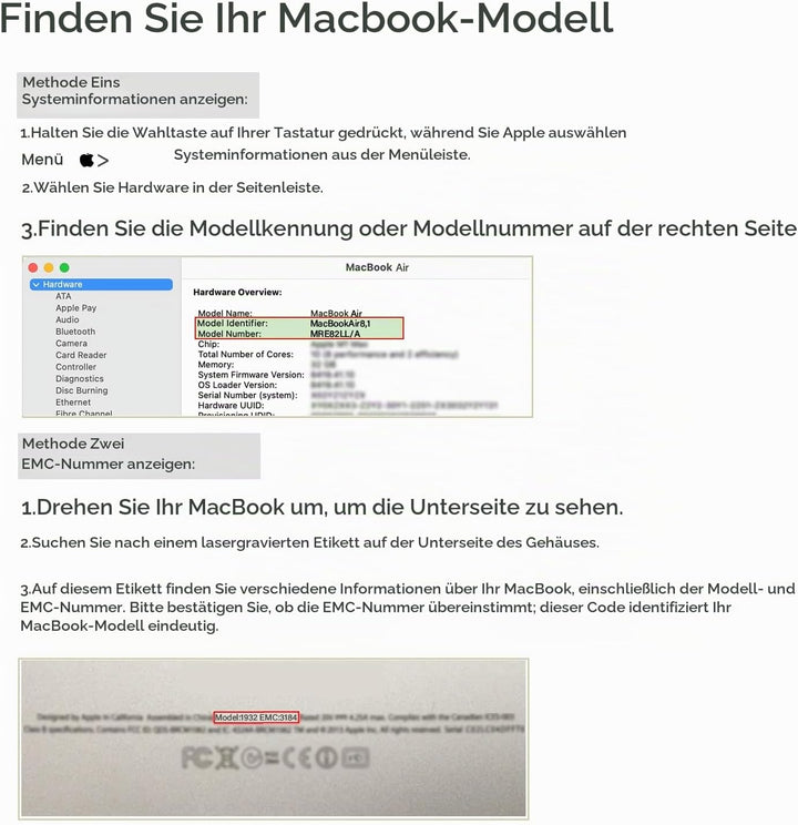 XINGLT A1965 Akku A1932 A2179 Akku Ersatz Laptop Akku für a1932 MacBook Air 13 Zoll Retina A1965 Akk